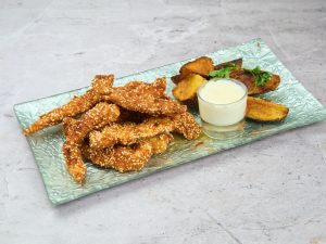 Chicken fingers (пилећи штапићи у сусаму)