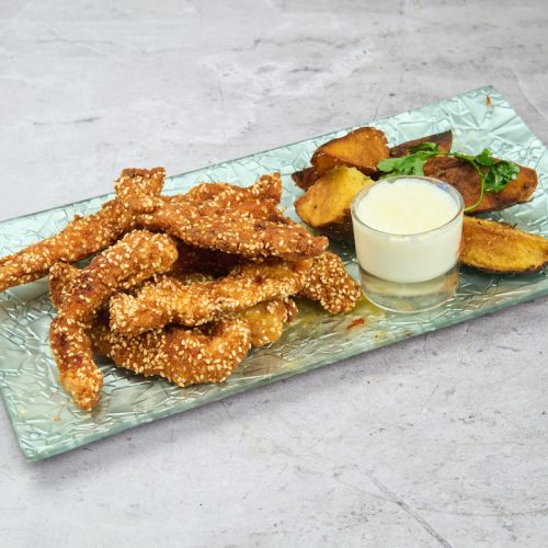 Chicken fingers (пилећи штапићи у сусаму)